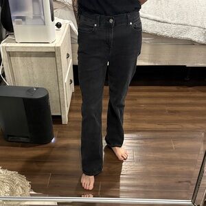 7 For All Mankind Black Flare Jeans